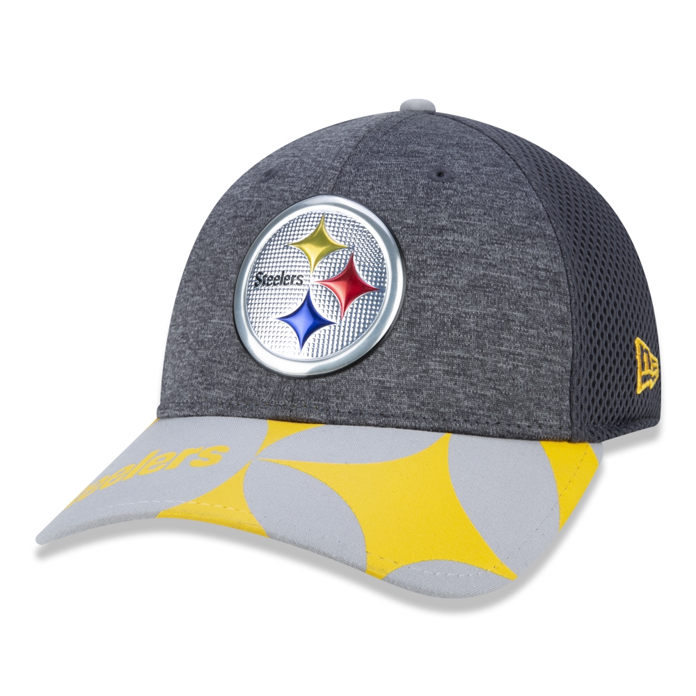 Bone 9FIFTY aba reta aberto pittsburgh steelers nfl aba reta branco/preto  new era em Promoção | Ofertas na Americanas