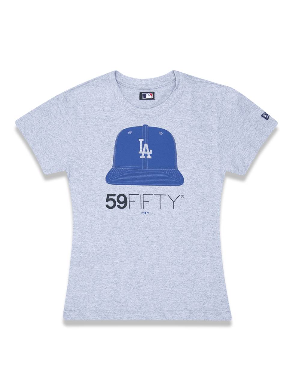 Camiseta Juvenil Cap Los Angeles Dodgers MLB New Era