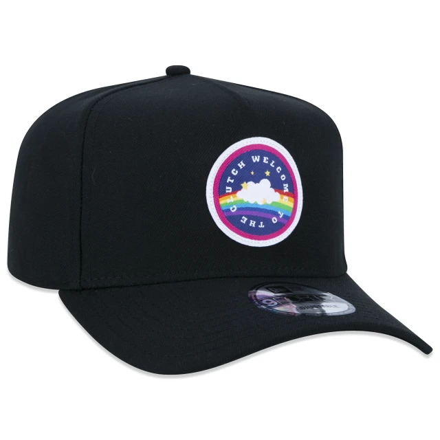 Boné 9FORTY A-Frame Snapback MiBR Aba Curva Preto