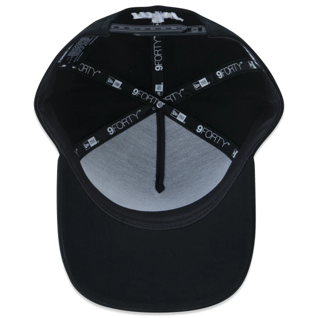 Boné 9FORTY A-Frame Snapback MiBR Aba Curva Preto