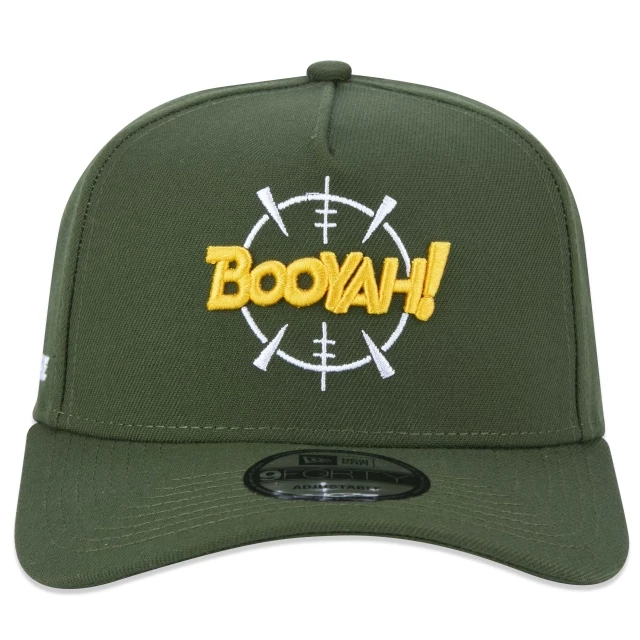 Boné 9FORTY A-Frame Snapback Free Fire Aba Curva Verde