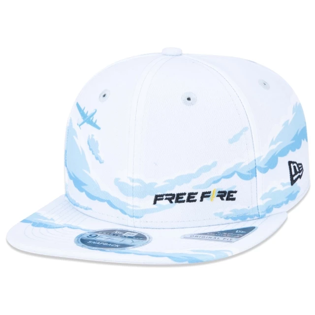 Boné 9FIFTY Original Fit Snapback Free Fire Aba Reta Azul