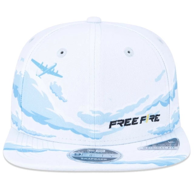 Boné 9FIFTY Original Fit Snapback Free Fire Aba Reta Azul