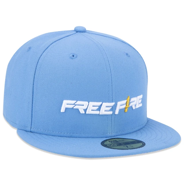 Boné 59FIFTY Free Fire Aba Reta Azul