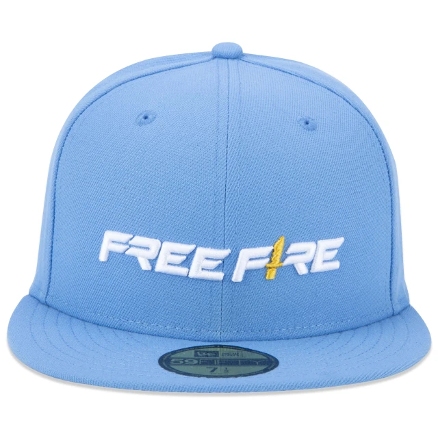 Boné 59FIFTY Free Fire Aba Reta Azul