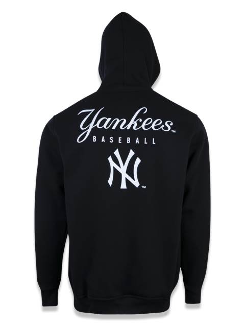 Moletom Plus Size Canguru Aberto New York Yankees MLB