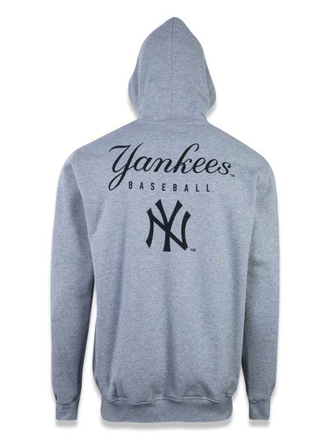 Moletom Plus Size Canguru Aberto New York Yankees MLB