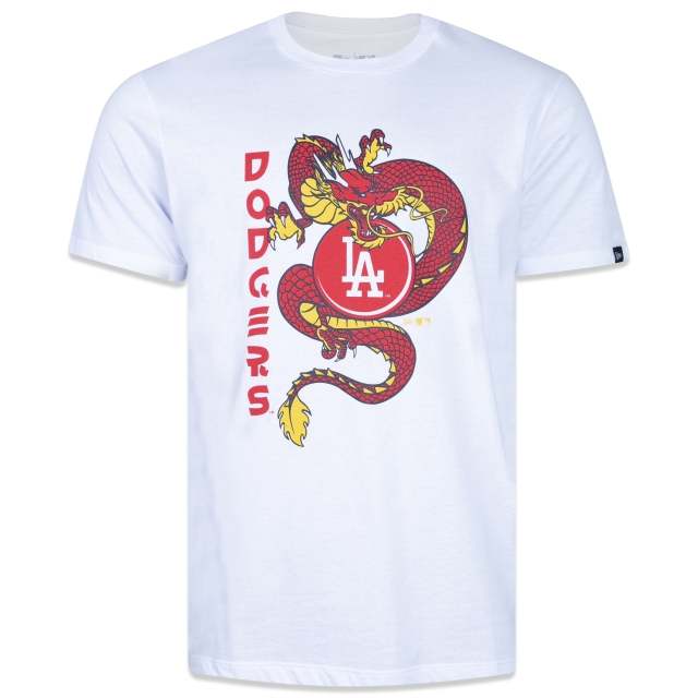 Camiseta China Vibes Red Dragon Los Angeles Dodgers Camiseta China Vibes Red Dragon Losdod MLB New Era