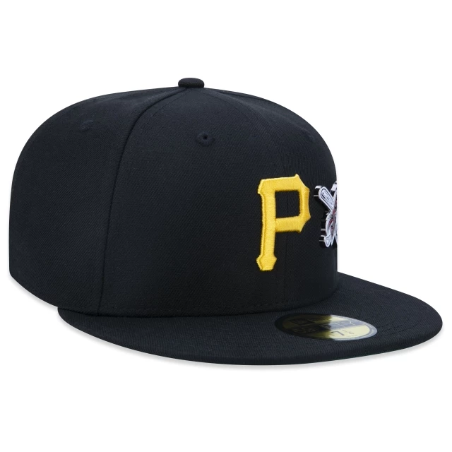 Boné 59FIFTY MLB Pittsburgh Pirates Core Fitted Aba Reta