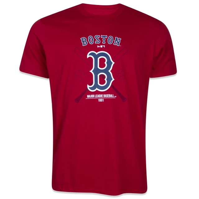 Camiseta Regular MLB Boston Red Sox Core Manga Curta