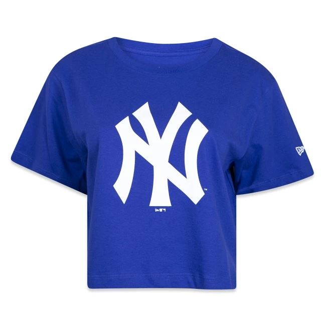 Camiseta Feminina Cropped College New York Yankees