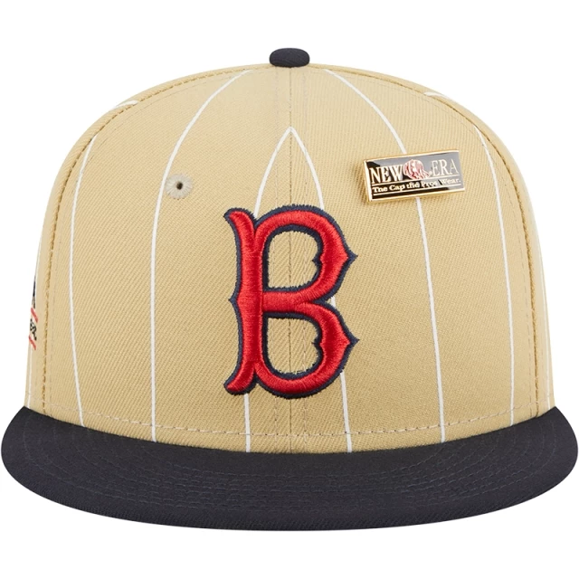 Boné 59FIFTY Fitted Boston Red Sox Pinstripe Aba Reta