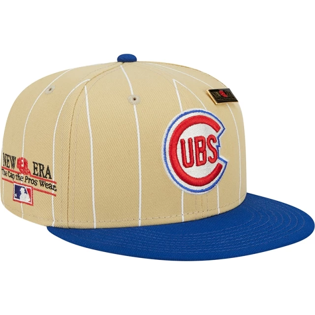 Boné 59FIFTY Fitted Chicago Cubs Pinstripe Aba Reta