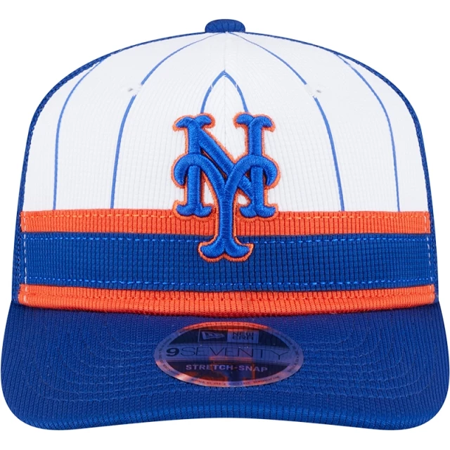 Boné 9SEVENTY Stretch Snap Trucker Batting Practice 2025 MLB New York Mets