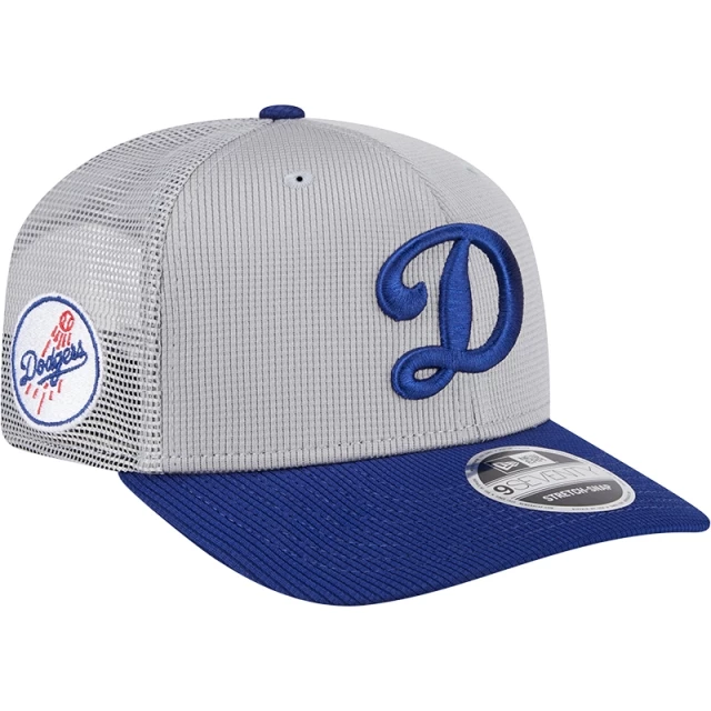 Boné 9SEVENTY Stretch Snap Trucker Batting Practice 2025 MLB Los Angeles Dodgers