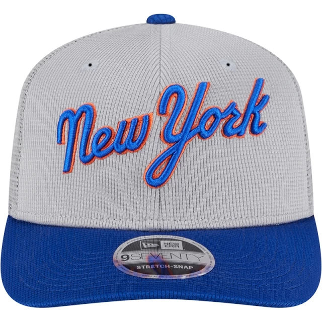 Boné 9SEVENTY Stretch Snap Trucker Batting Practice 2025 MLB New York Mets