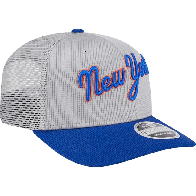 Boné 9SEVENTY Stretch Snap Trucker Batting Practice 2025 MLB New York Mets