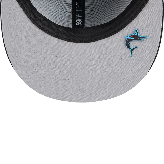 Boné 59FIFTY Fitted Alt Clubhouse 2025 Miami Marlins