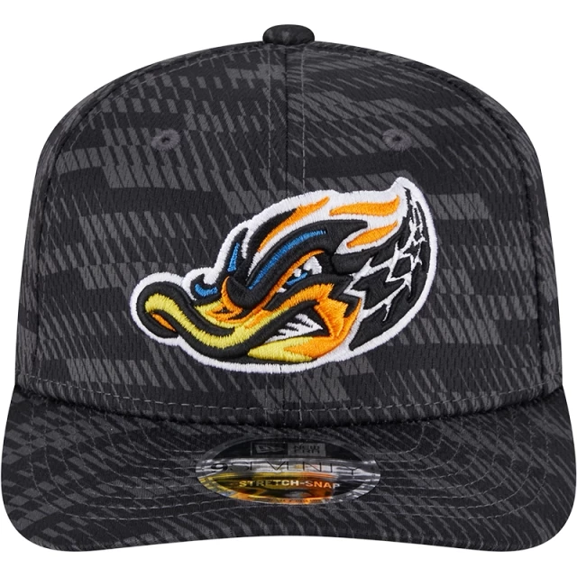 Boné 9SEVENTY Stretch Snap MiLB 2025 Clubhouse Akron Rubber Ducks