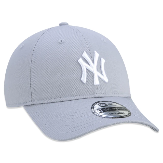 Boné 9TWENTY MLB New York Yankees Aba Curva Cinza