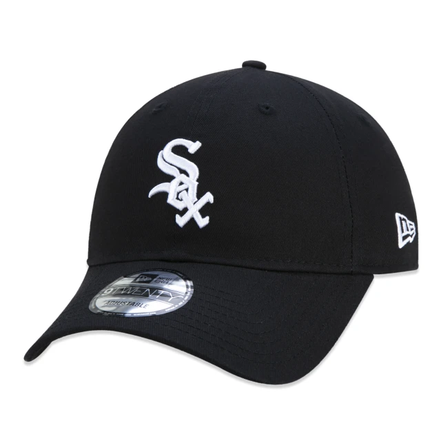 Boné 9TWENTY MLB Chicago White Sox Aba Curva Preto