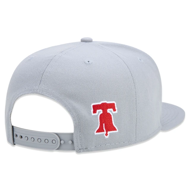 Boné 9FIFTY Original Fit A-Frame Snapback Aba Reta Philadelphia Phillies Core Silicone Team