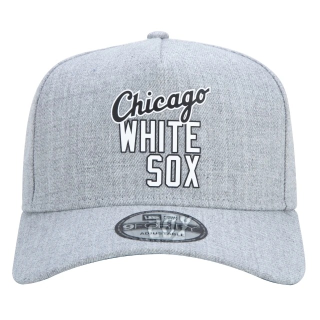 Boné 9FORTY A-Frame Snapback Aba Curva Chicago White Sox Core Rubber