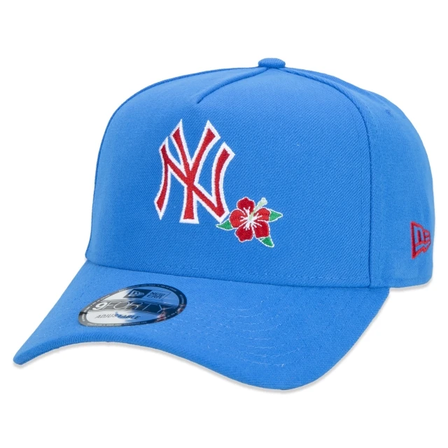 Boné 9FORTY A-Frame Snapback Aba Curva New York Yankees Hawaii Vibes Flower