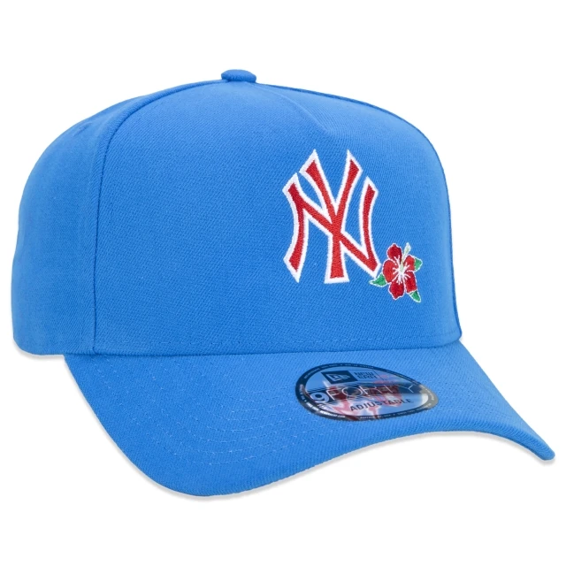 Boné 9FORTY A-Frame Snapback Aba Curva New York Yankees Hawaii Vibes Flower