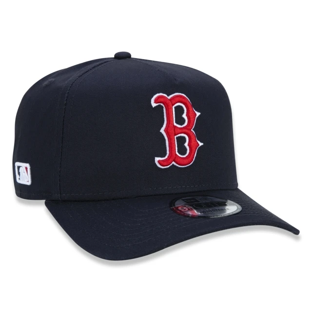 Boné 9FORTY A-Frame Snapback Aba Curva Boston Red Sox Team Color Time