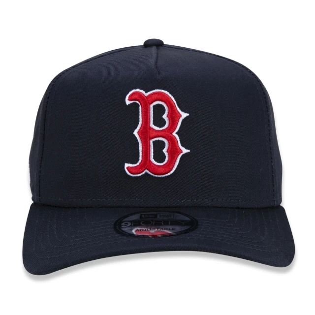 Boné 9FORTY A-Frame Snapback Aba Curva Boston Red Sox Team Color Time