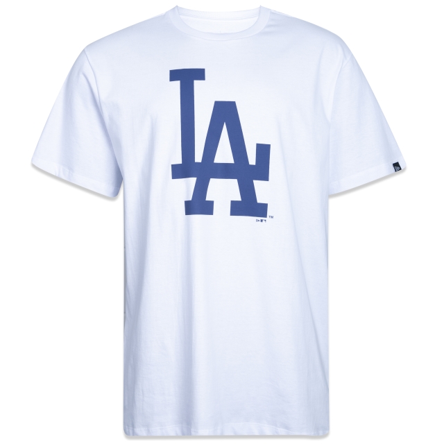 CAMISETA PLUS SIZE REGULAR MANGA CURTA LOS ANGELES DODGERS ESSENTIALS Camiseta Basico Essentials Duo Losdod MLB New Era