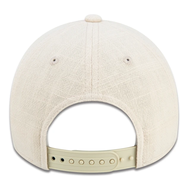 Boné Feminino 9FORTY Snapback MLB Los Angeles Dodgers Aba Curva Bege