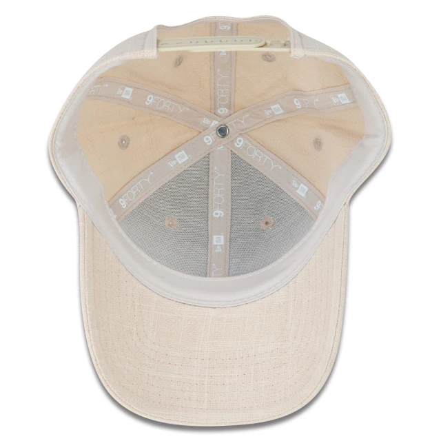 Boné Feminino 9FORTY Snapback MLB Los Angeles Dodgers Aba Curva Bege