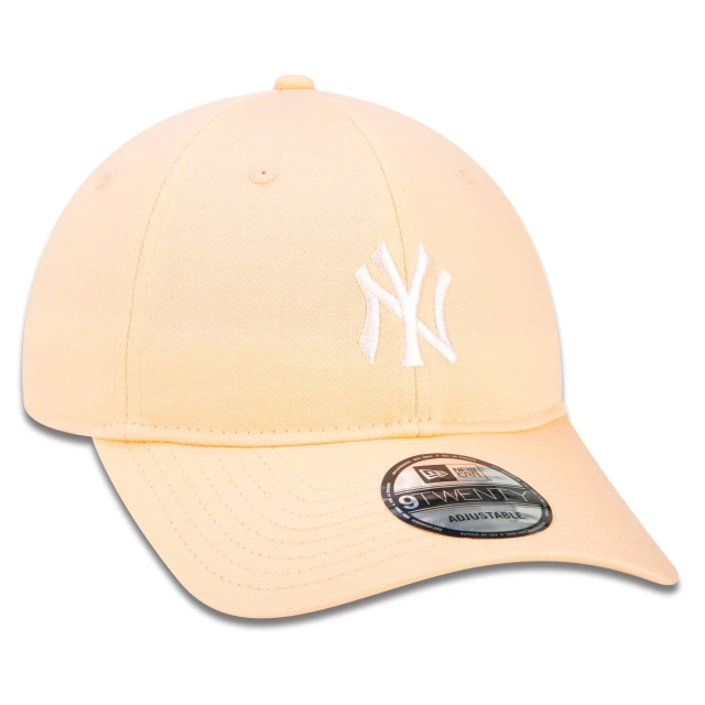 Boné 9TWENTY Strapback MLB New York Yankees Classic Aba Curva Laranja