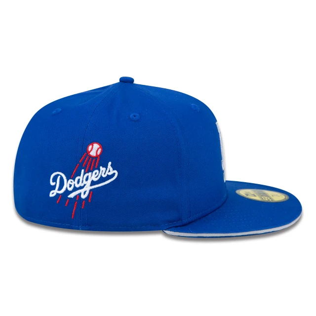 Boné 59FIFTY MLB Los Angeles Dodgers Core Aba Reta Azul