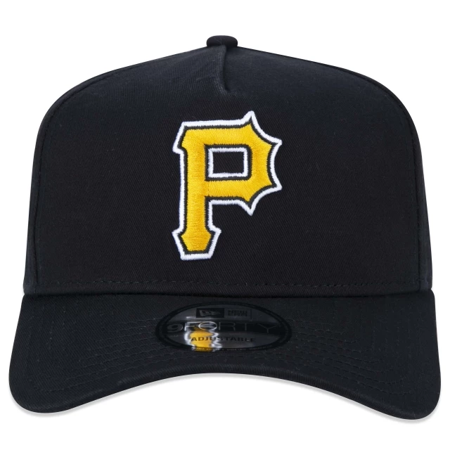 Boné 9FORTY A-Frame Snapback MLB Pittsburgh Pirates Core Aba Curva Preto