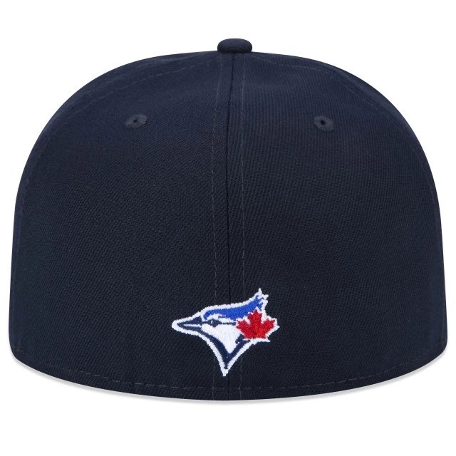 Boné 59FIFTY MLB Toronto Blue Jays Tecnologic Aba Reta Azul Marinho