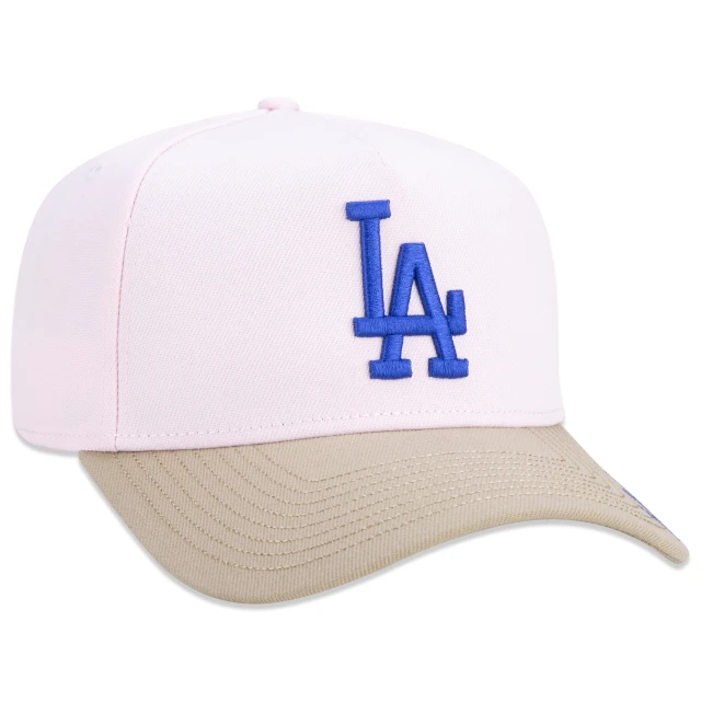 Boné 9FORTY A-Frame Snapback MLB Los Angeles Dodgers Vacation Aba Curva Rosa