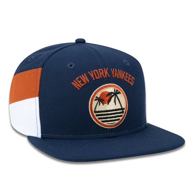 Boné 9FIFTY Original Fit Snapback MLB New York Yankees Vacation Aba Reta Azul Marinho