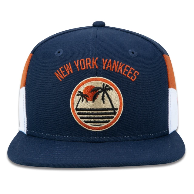 Boné 9FIFTY Original Fit Snapback MLB New York Yankees Vacation Aba Reta Azul Marinho