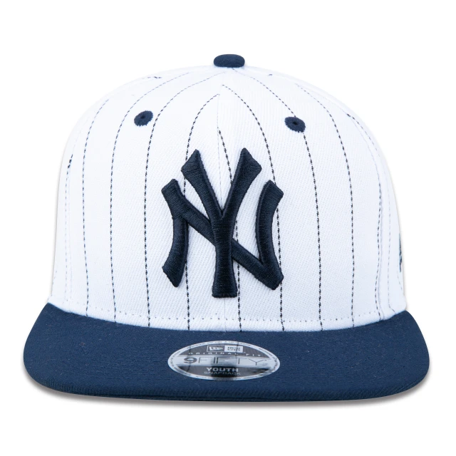 Boné Infantil 9FIFTY Original Fit Snapback MLB New York Yankees Aba Reta Branco