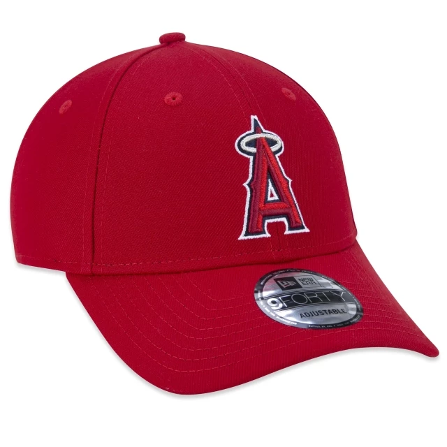 Boné 9FORTY Snapback MLB Los Angeles Angels Aba Curva Vermelho