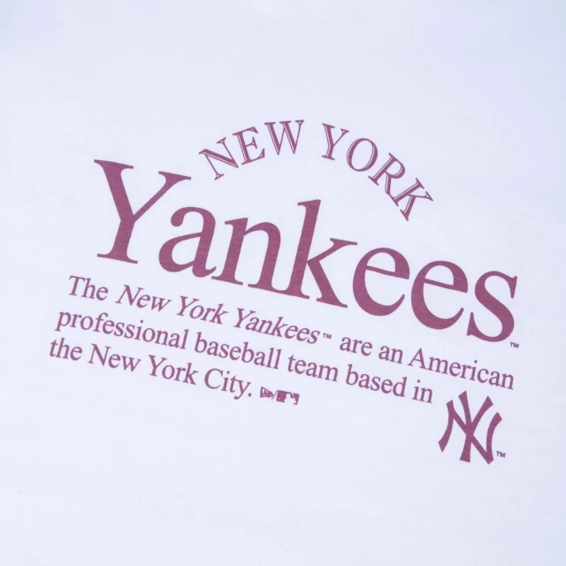 Camiseta Feminina Baby Look MLB New York Yankees Manga Curta Branca