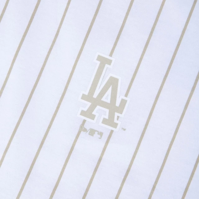 Camiseta Feminina Cropped MLB Los Angeles Dodgers Branca