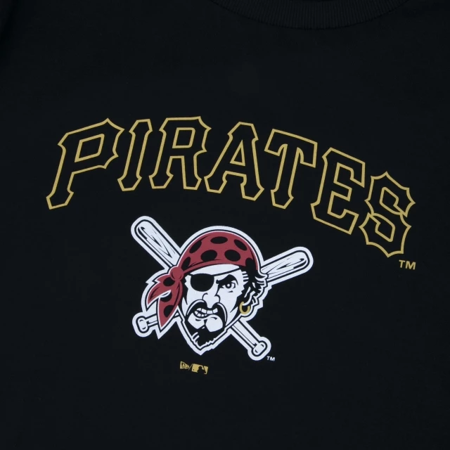 Camiseta Regular MLB Pittsburgh Pirates Core Manga Curta Preta