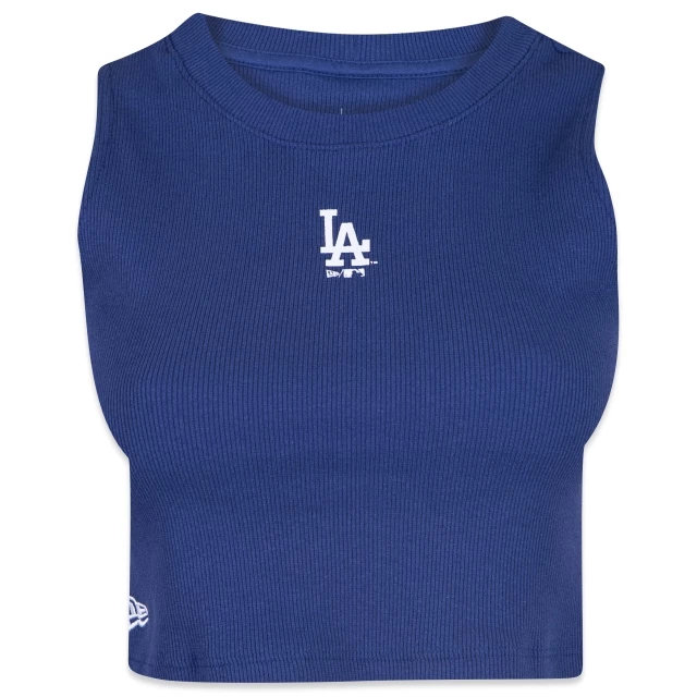 Regata Feminina Cropped MLB Los Angeles Dodgers Logo