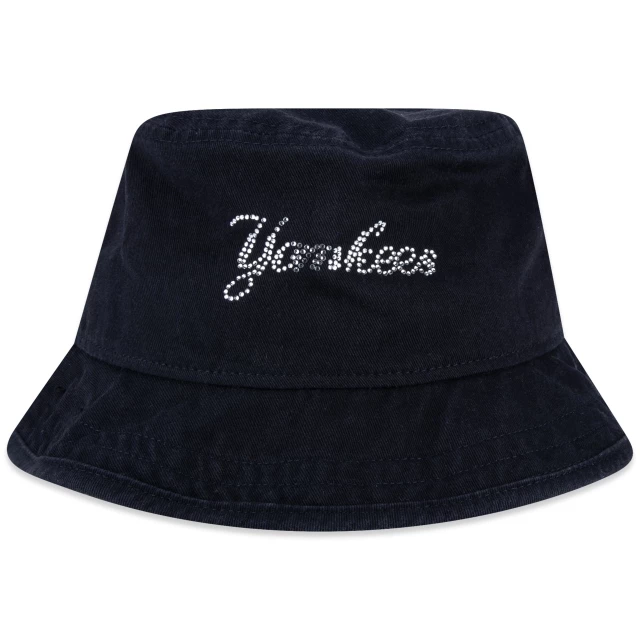 Chapéu Bucket Feminino MLB New York Yankees Script