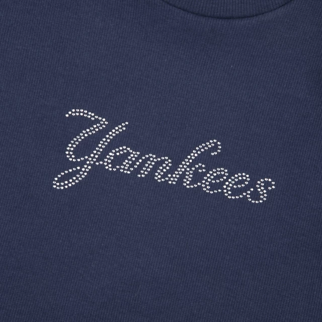 Camiseta Feminina Cropped MLB New York Yankees Script