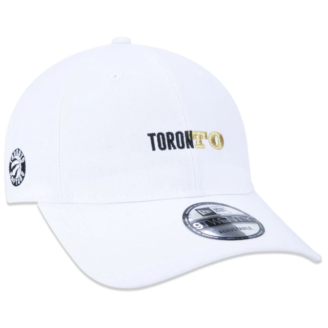 Boné 9TWENTY Strapback NBA NETO 78 Toronto Raptors Aba Curva Branco